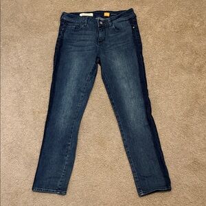 Pilcro and the Letterpress Dark Blue Straight Leg Jeans